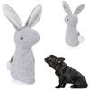 New Cute Stuffed Toys Squeak Rabbit Shape Sounding Plush Toy With Built-In Bell Dog Chew Squeaky Whistling Involved Dog Toys