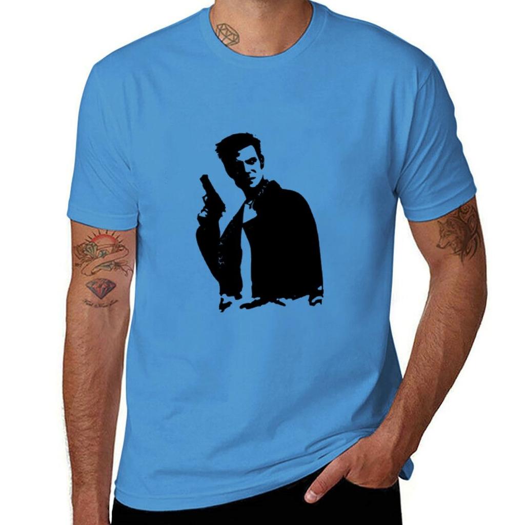 Max Payne Design Classic Tshirt Short sleeve tee customizeds kawaii clothes mens vintage t shirts