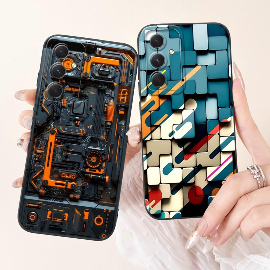 Case For Samsung Galaxy A53 A54 A55 5G Cover SM-A536B SM-A546V SM-A556B Shockproof Funda Fashion Flower Soft Silicone Matte Etui