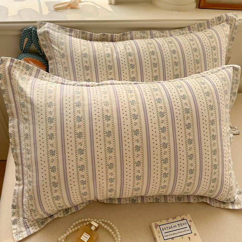 100% Baumwolle Kissenbezug Set - Zwei Stück: Einzeln 40x60cm, Extra Groß 48x74cm, Kernbezug 50x80cm