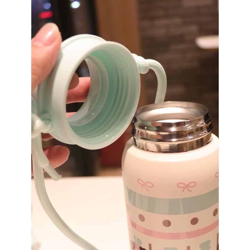 with Strap, Cross-Body Style, Specially Designed for Students and Children to Use at School, One-Touch Quick-Opening Water Cup, Portable for Outings