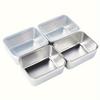 Food Storage Container with Lid 304 Stainless Steel Square Lunch Container for Fridge Outdoor