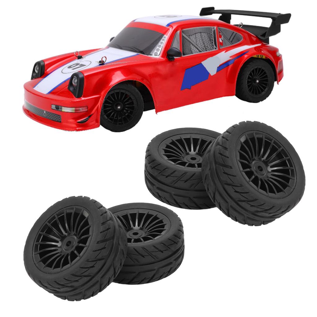 4Pcs Rubber Tire Strong Grip Powerful Buffering Racing Car Tires for UD1601 UD1602 UD1603 UD1604 UD1607 SG1603 SG1604