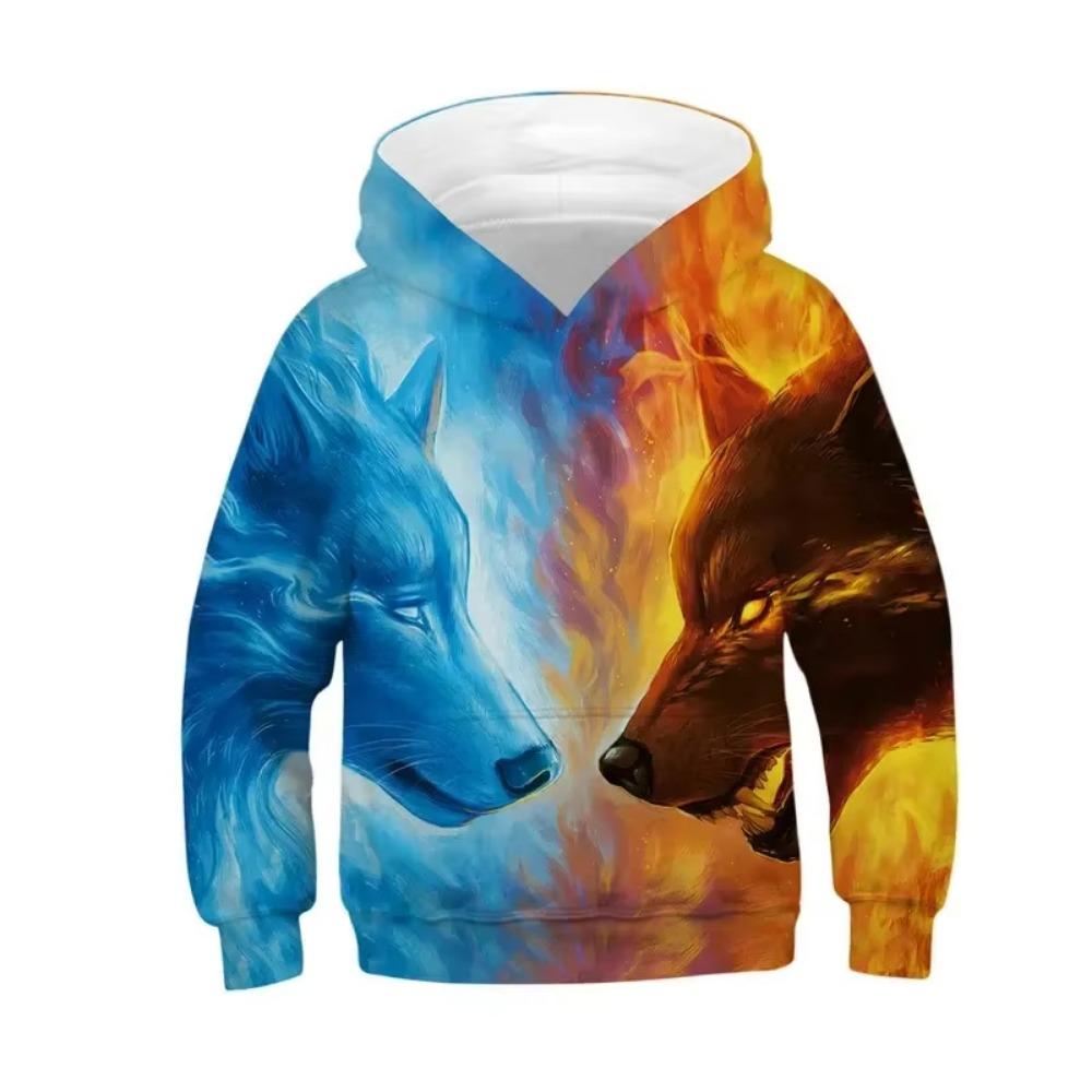 New Animal Lion Pattern 3D Printed Men's Hoodie Spring and Autumn Casual Long Sleeve Hoodie Street Loose Sweatshirts Men's Tops