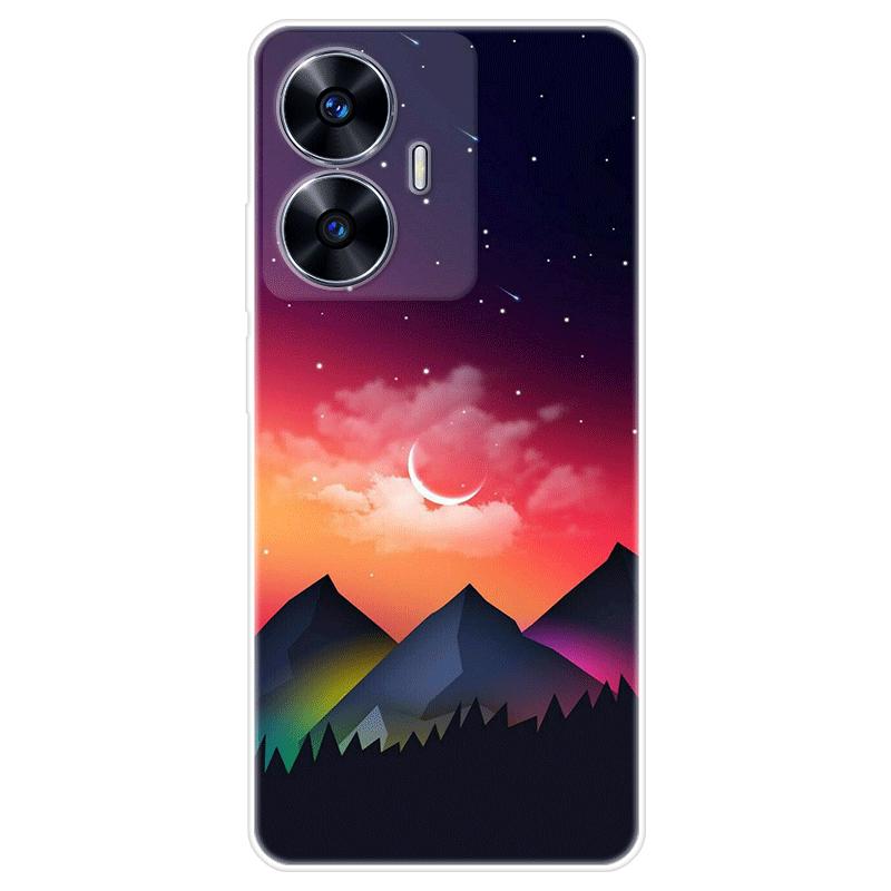 Pro Realme C55 C55 Pouzdro Realme C55 RMX3710 Měkký silikonový zadní kryt Kreslený obal na telefon Módní