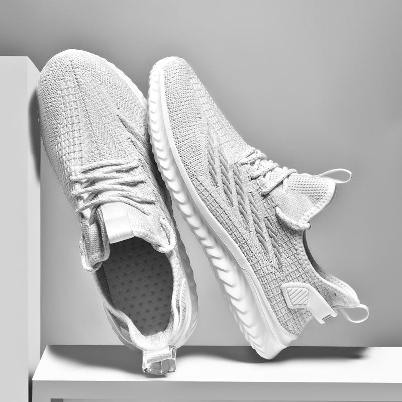 Fashion Men's Shoes Summer 2025 Mesh Breathable The Latest Explosive Flying Fabric Coconut Shoes Oversized 46 47 48 Sports Casual Shoes