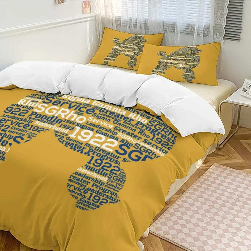 Sigma Gamma Rho SGR Bedding Set Boys Girls Twin Queen Size Duvet Cover Pillowcase Bed Kids Adult Fashion Home Textileextile