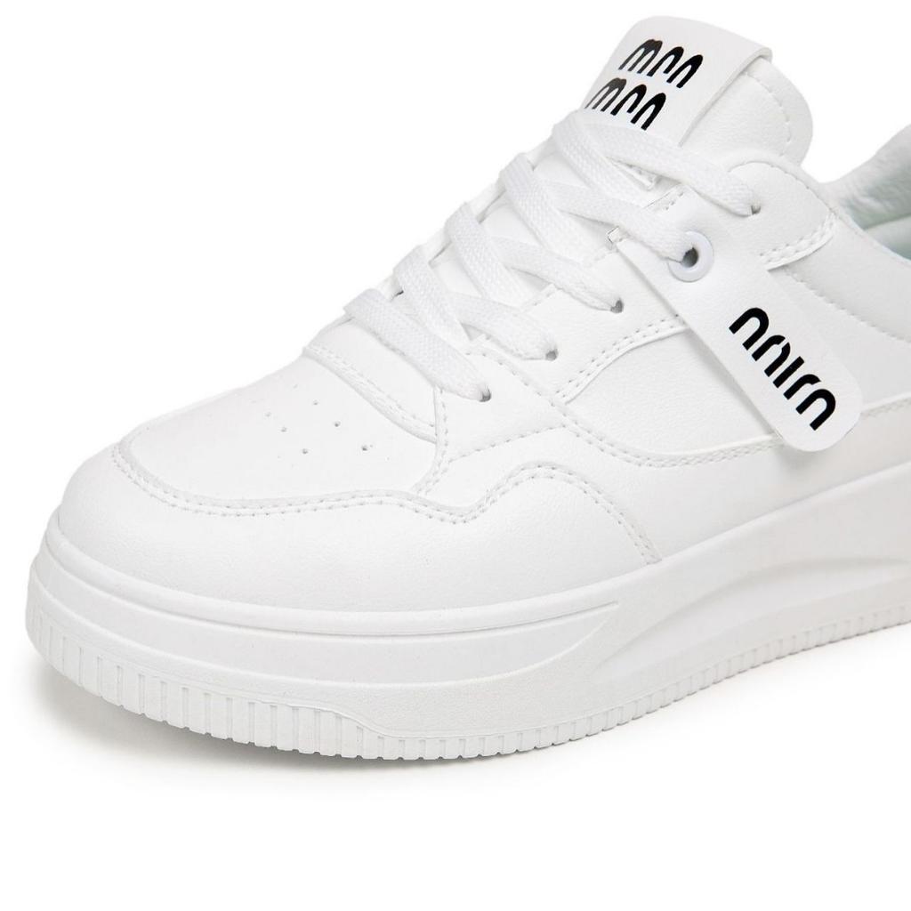 [Customization] Spring Korean Version of Board Shoes Women's Versatile High-end Sense Platform Casual Shoes Student Sports Non-slip White Shoes