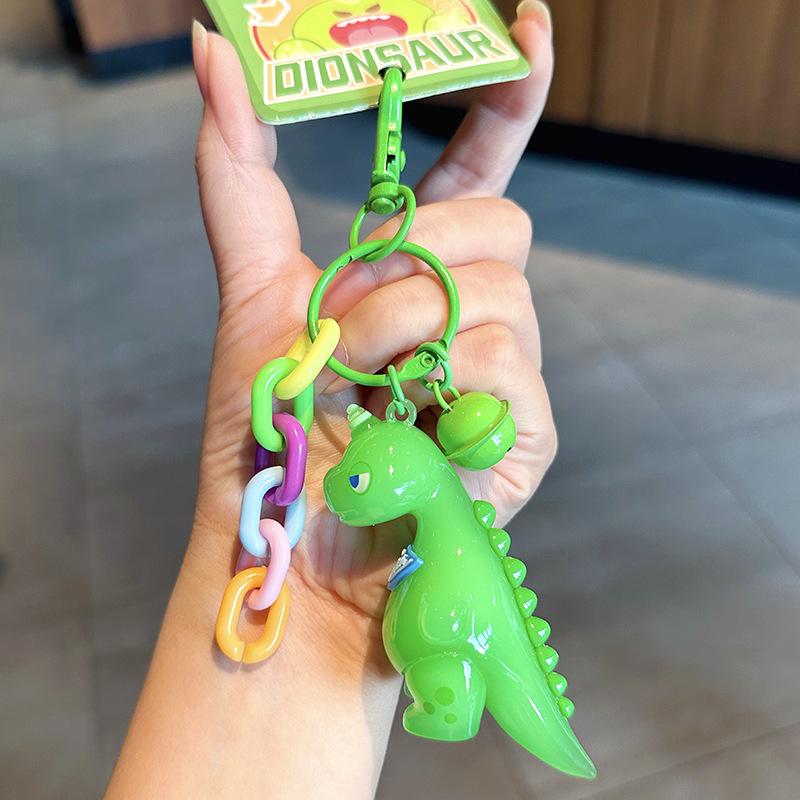 

Брелок Дракон с длинным хвостом для скорби Мультяшный маленький динозавр Подвеска на школьную сумку для мальчиков Креативная персональная подвеска на брелок для ключей автомобиля