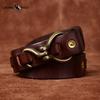 Thickened Vegetable Tanned Cowhide Belt Men's Genuine Leather Copper Hook Retro Personality Trendy Trouser Belt
