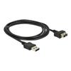 USB Cable Extension - Delock - Easyusb Shapecable - 2 M - Usb 2.0 - Reversible Connectors - Black