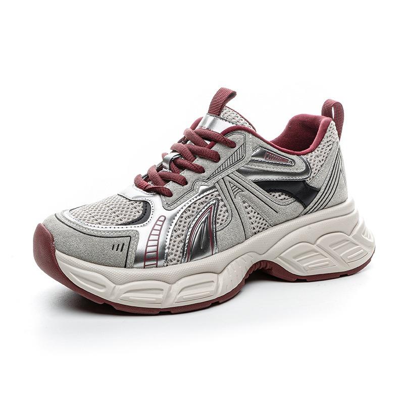 White Shoes Leather Casual Height Enhancement Daddy Shoes