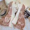 Women's Cashmere Blend Double-Sided Scarf - Autumn/Winter Warm Shawl, Versatile High-End Fashion