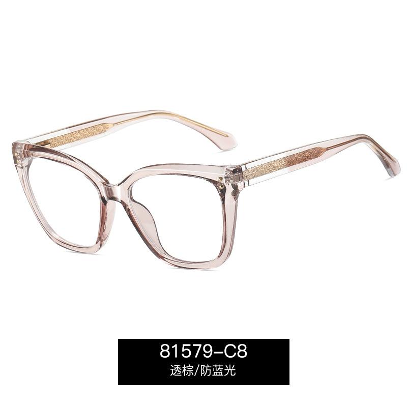New Vintage Transparent Computer Reading Glasses Women TR90 Anti Blue Light Magnifying Presbyopia Eyewear