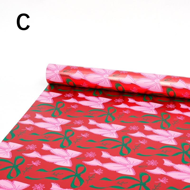 1 Roll Wrapping Paper 17Inch X 118Inch Gift Wrap, Christmas Wrapping Paper, Kraft Paper - Black Pinecone Xmas Gift Kraft Paper