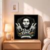 Bob Marley One Love Reggae Music Vibes 5D Diamond Painting Round Diamond Rhinestones Mosaic Diamond Embroidery Wall Paintings Rhinestones Gift Framele