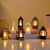 LED Night Light, Mini Lantern Candle Lamp, Retro Warm Glow Decorative Light for Christmas Halloween Party Home Bar Table Decor
