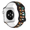 Silicone Strap For Apple Watch Band 44mm 40mm 45mm 49mm 41mm 38mm 42mm Halloween bracelet iwatch series 9 7 se 3 5 4 6 8 ultra 2
