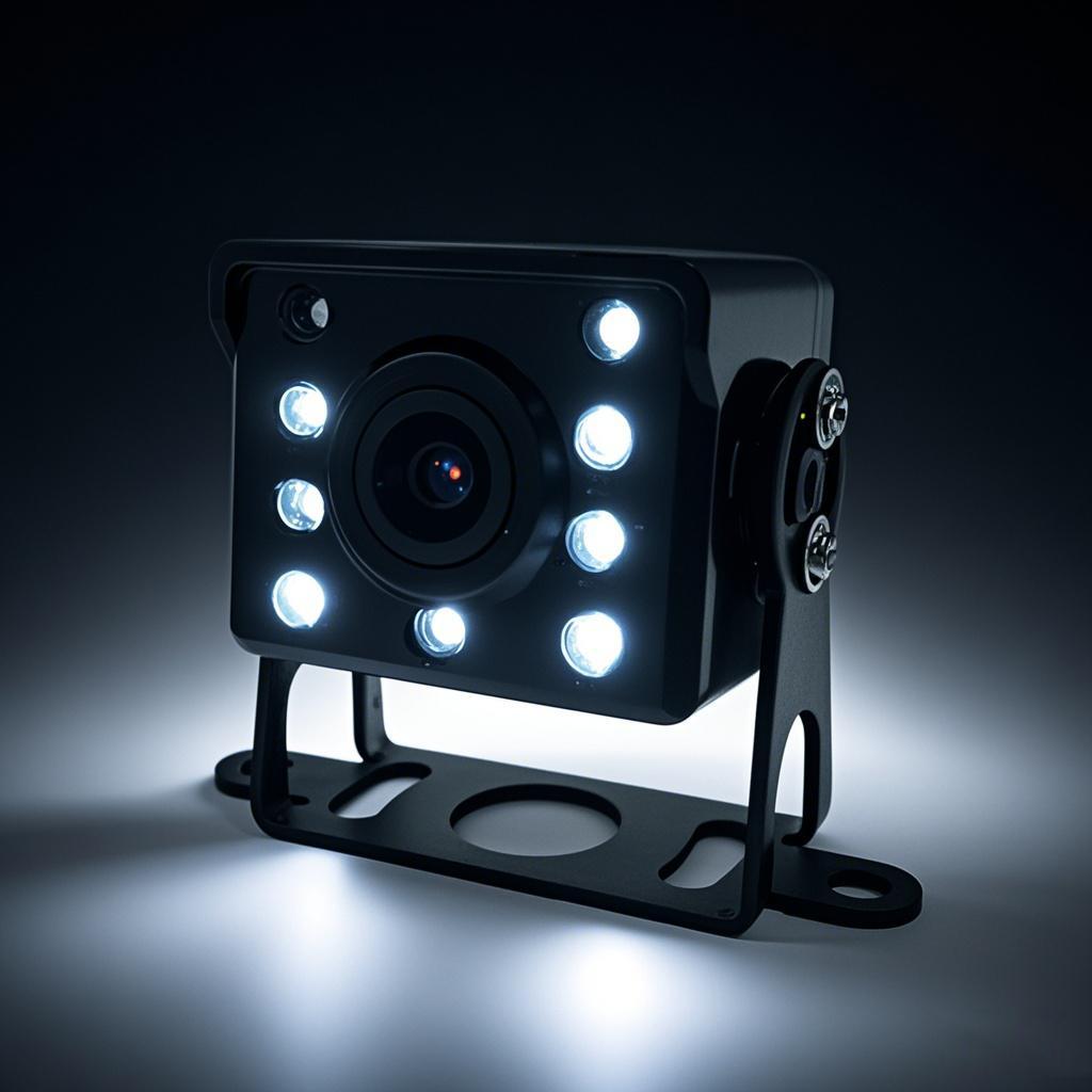 HD car reversing camera car 12-24V bus night vision waterproof reversing camera monitoring waterproof sunscreen CCD