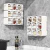 777 Wall-Mounted Ceramic Spice Organizer Set