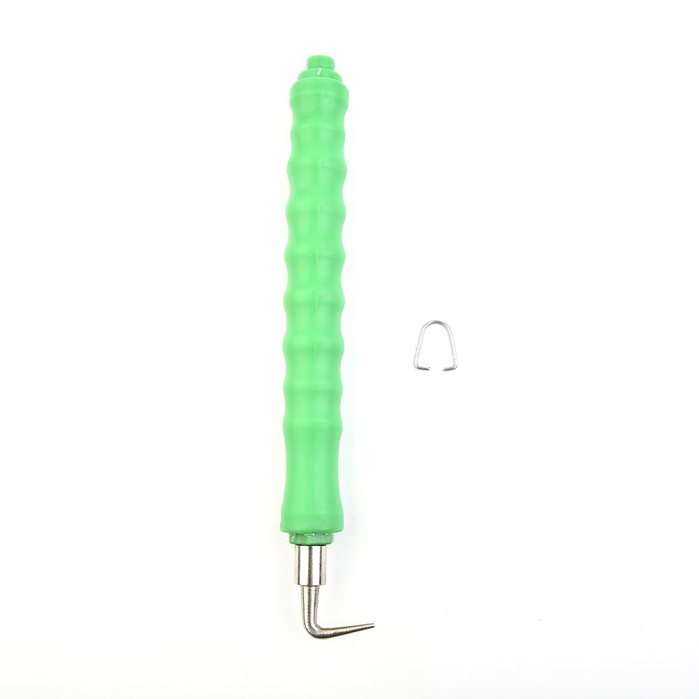 Automatic Steel Bar Tying Hook Tool with Wire Twister Function for Construction and Farm Wire Binding Applications