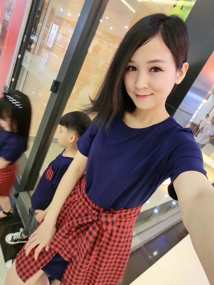 Korean Style Mother-Daughter Plaid Patchwork Dress - Summer 2022 Collection