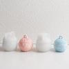 DIY Handmade Concrete Relief Snows Berry Scented Candle Vessel Molds Xmas Decor Christmas Round Ball Jar Silicone Mold With Lids