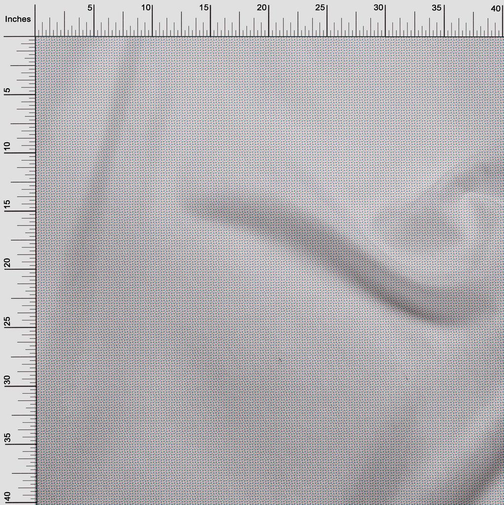 oneOone Cotton Flex Dark Rose Brown Fabric Dot Sewing Material Print Fabric By The Yard 40 Inch