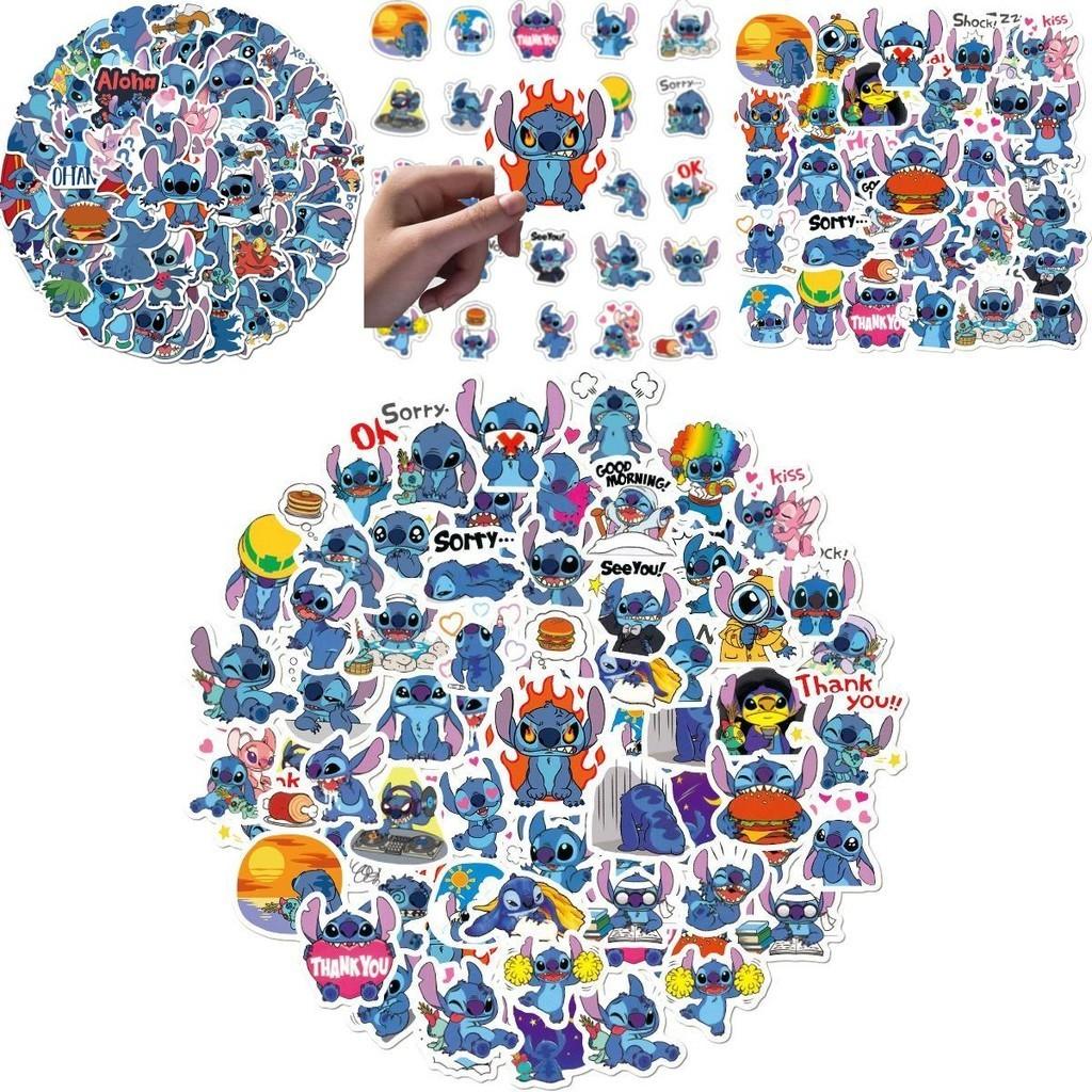 Barevné 50ks Lilo Stitch Samolepky Ideální Pro Dekoraci Notebooku A Skateboardu