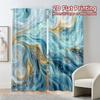 2pcs, 2D FLAT PRINTING Curtains (Without Rod) AzureWhispers Chic Creative Curtains Fabric Curtains Versatile All Perfect for