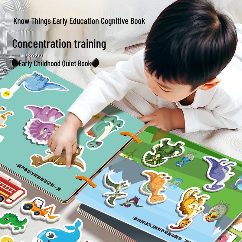 Early Learning Sticker Book: Character Recognition for Ages 3-6 - Interactive Educational Toy