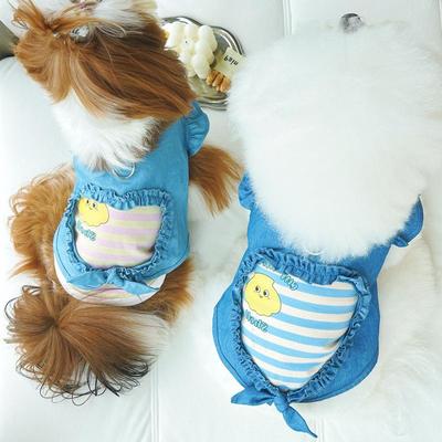 Nuovi Vestiti per Cani Bichon Frisé, Cappotto Giubbotto in Denim e Cotone per Cani di Taglia Piccola e Media, Teddy, Schnauzer