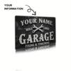 Personalized Retro Aluminum Sign Custom Text Garage Man Cave Wall Decor