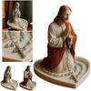 Resin Virgin Mary Rosary Holder Jesus Necklace Storage Holder Prayer Rosary Holder  Office