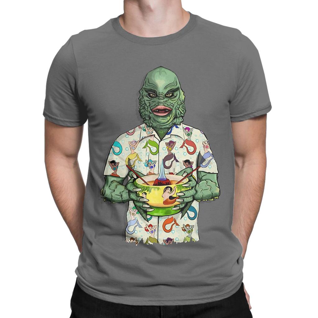 Tiki Ccreature With Mermaid Shirt Novelty 100 Cotton Tshirt Ccreature From The Black Lagoon Tees Tops For Unisex
