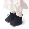 Adorable Infant Knitted Boots Toddler Baby Boy Girl Knit Crib Shoes Cute Cartoon Anti-slip Prewalker Baby Slippers