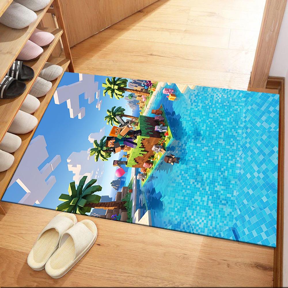 Minecraft 41 Floor Mat Design for Living Rooms Game Room Playrooms Decorate room Anti-slip Rug Anime Office Decor Gift for Festivals