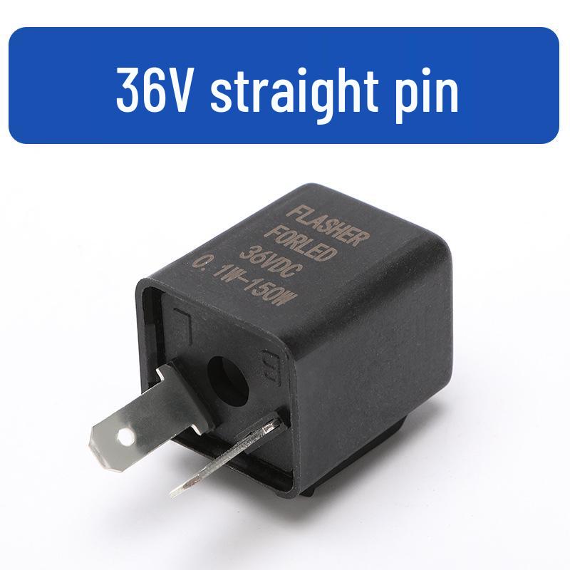 Motorcycle 12V/24V-72V Two-Pin Electric Vehicle Turn Signal Relay.