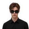 Saint Laurent Solid Design Square Sunglasses Unisex Sunglasses Black SLM95/F-001