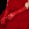 1Pairs Breathable Fishnet Gloves Floral Print Evening Mittens Kawaii Long Sexy Gloves  JK Lolita
