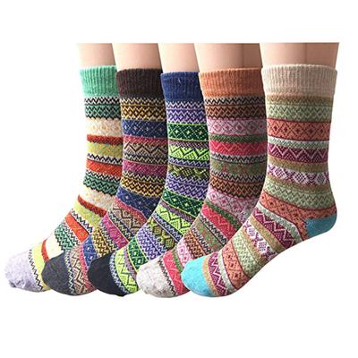 Pack of 1 Womens Vintage Style Thick Wool Warm Winter  Socks