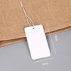 In-Stock Blank Cardboard Jewelry Tags with Elastic Rope for Clothing Accessories