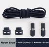 1pair Elastic Shoelaces Round Spring Plastic Lock Quick Wear In 1 Second No Tie Shoelaces Suitable for All Shoelaces Lazy Laces