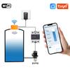 ME201WZ Tuya APP ZigBee WiFi Ultrasonic Wireless Remote Detector Water Tank Fuel Oil Liquid Level Sensor Alarm Indicator