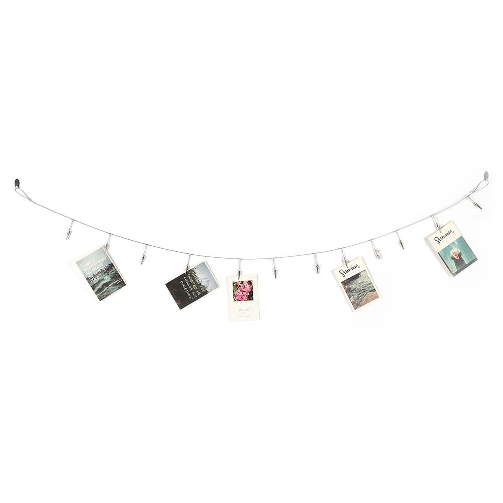 Wire Rope Photo Clip Hanging Photo Wall Decoration Memorandum Postcard Recording
