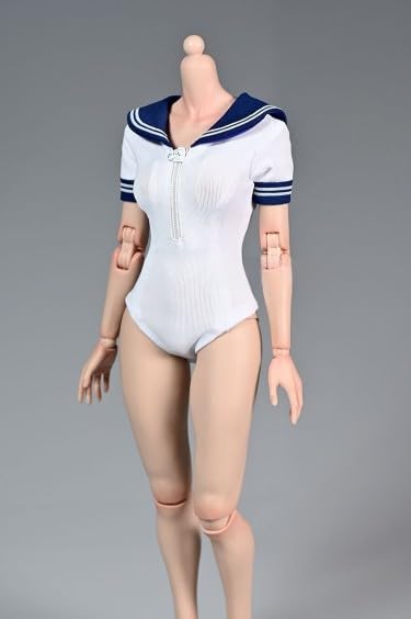 Scale Action Figure Body for Special Sexy High School Girl Sailor Uniform and Gym Swimsuit and Head Not Short Sleeve [TOYBARJAPAN] 1/6 TBLeague,