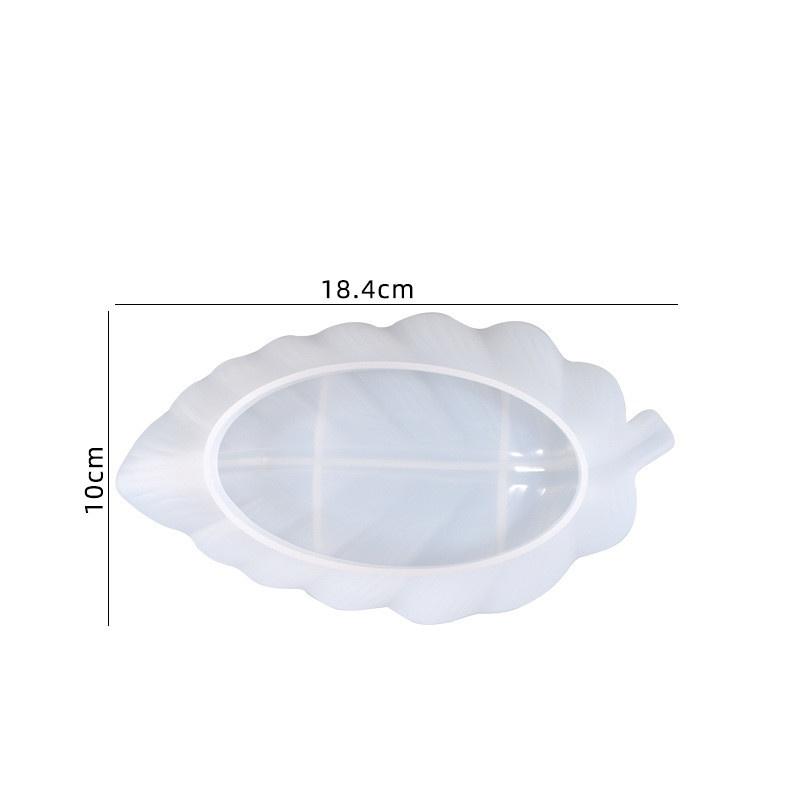 DIY Crystal Epoxy Mold Leaf Plate Nut Storage Tray Silicone Mold