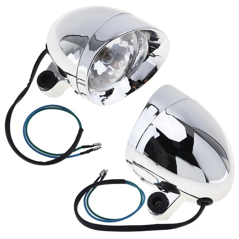 Universal Retro Motorcycle Spotlight Small Fog Light Modified Accessory
