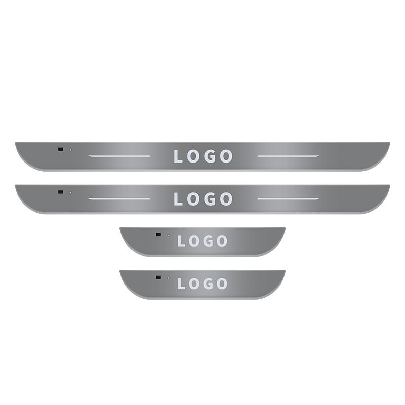 [Customized] Car Door Illuminated Sill Light Logo Projector Lamp USB Power Moving LED Welcome Pedal Car Scuff Plate Pedal Light