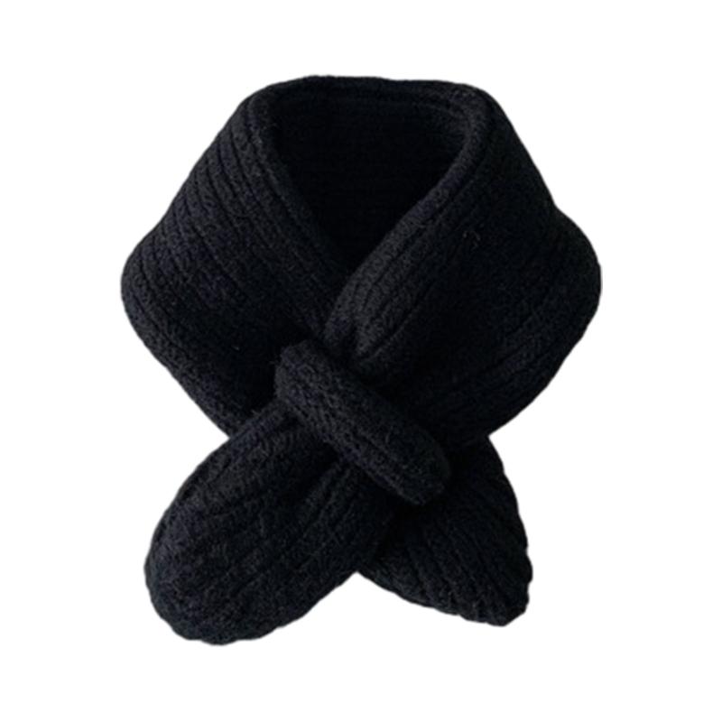 Stylish Children Wool Scarf Soft & Comfortable Kids Scarf Solid Color Scarf Knitted Scarf Perfect for Autumn & Winter